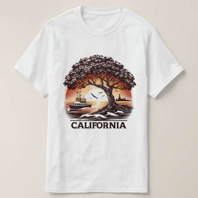 T - Shirt Gestaltung des Sonnenuntergangs mit Kali (Design vorne)