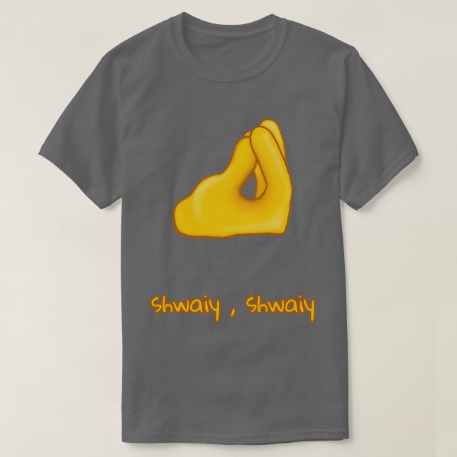 T-shirt geste à la main des doigts arabes italiens pincés  (Design devant)