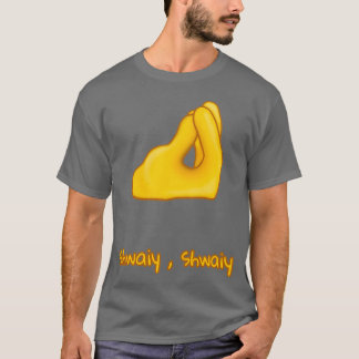 T-shirt geste à la main des doigts arabes italiens pincés 
