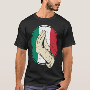 T-shirt Geste de la main italien femmes hommes italiens