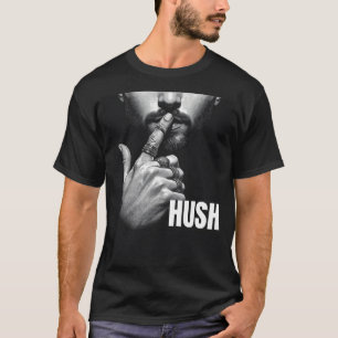 T-shirt Geste de l'homme moderne faisant chut Graphique HU