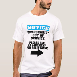 T-shirt Gestion temporairement hors service