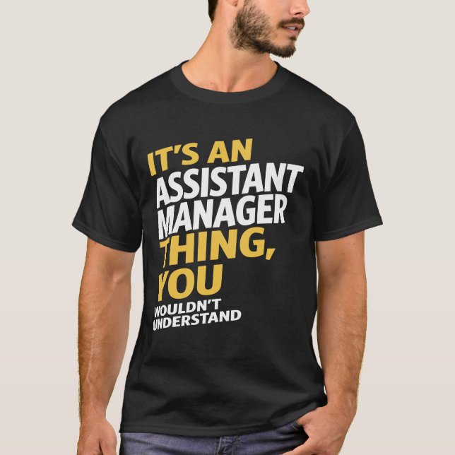 T-shirt Gestionnaire adjoint (Devant)