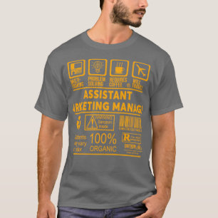 T-SHIRT GESTIONNAIRE ADJOINT DU MARKETING NICE DESIGN 2017