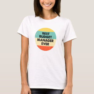 T-shirt Gestionnaire de budget Meilleur gestionnaire de bu