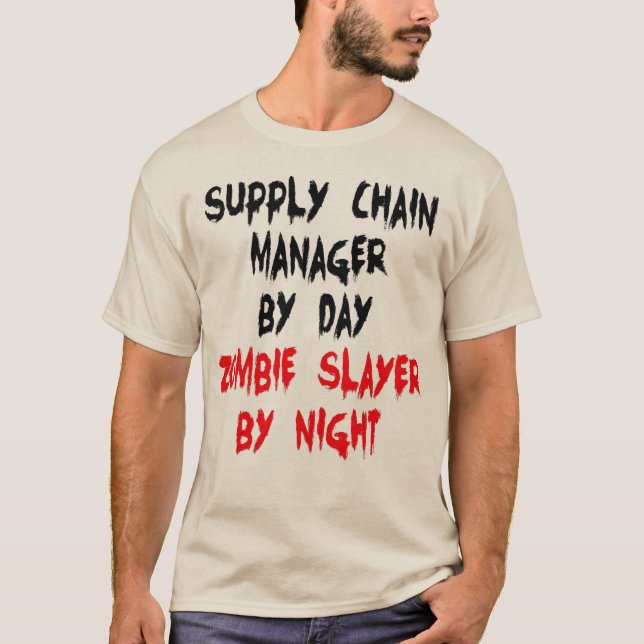 T-shirt Gestionnaire de la chaîne d'approvisionnement Zomb (Devant)