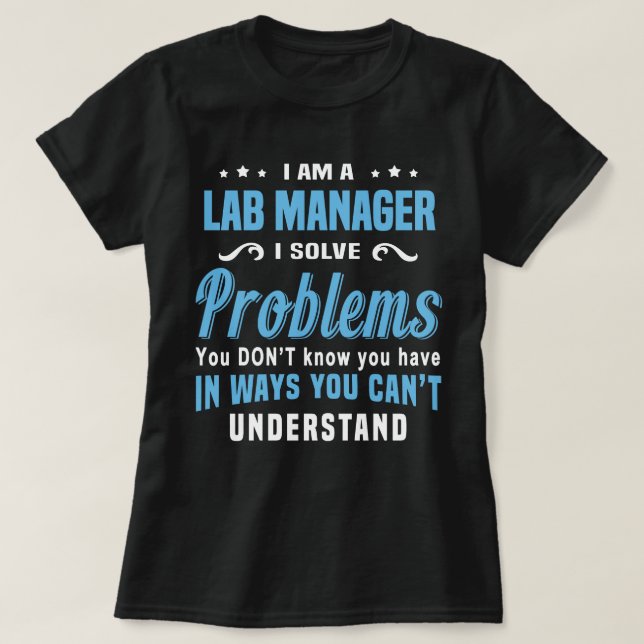 T-shirt Gestionnaire de laboratoires (Design devant)