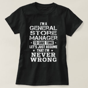 T-shirt Gestionnaire de magasin général