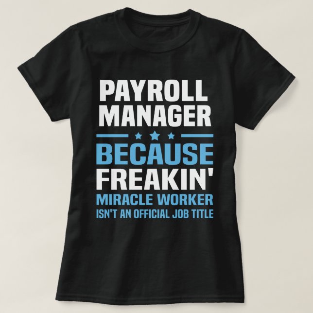 T-shirt Gestionnaire de paie (Design devant)