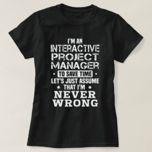 T-shirt Gestionnaire de projets interactif
