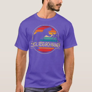 T-shirt Gestionnaire de recherche clinique Dinosaur