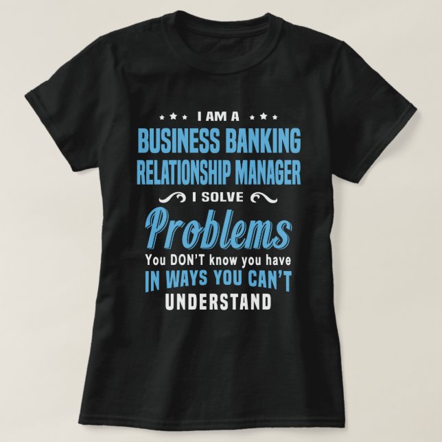 T-shirt Gestionnaire de relations bancaires (Design devant)