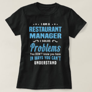 T-shirt Gestionnaire de restaurants