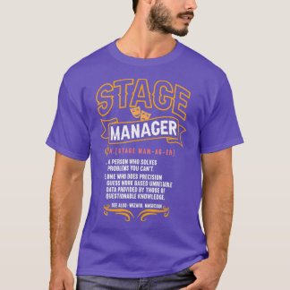 T-shirt Gestionnaire de scène Définition Directeur du théâ