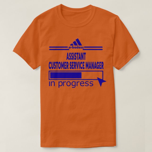 T-SHIRT GESTIONNAIRE DE SERVICE CLIENT ASSISTANT 1 (Design devant)