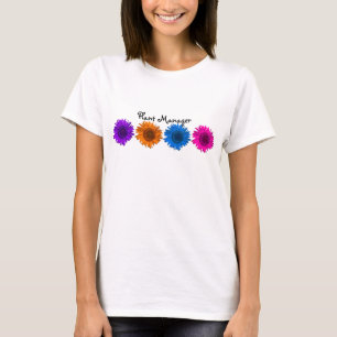 T-shirt Gestionnaire plante Pop Art Sunflowers 