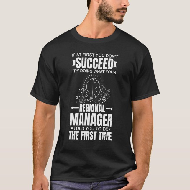 T-shirt Gestionnaire Régional Assistant De La Direction 2 (Devant)