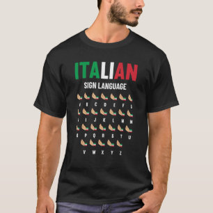 T-shirt Gesture main en langue des signes italienne