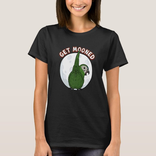 T-shirt Get Mooned I Parrot Underfluffies I Hahns Macaw Pr (Devant)
