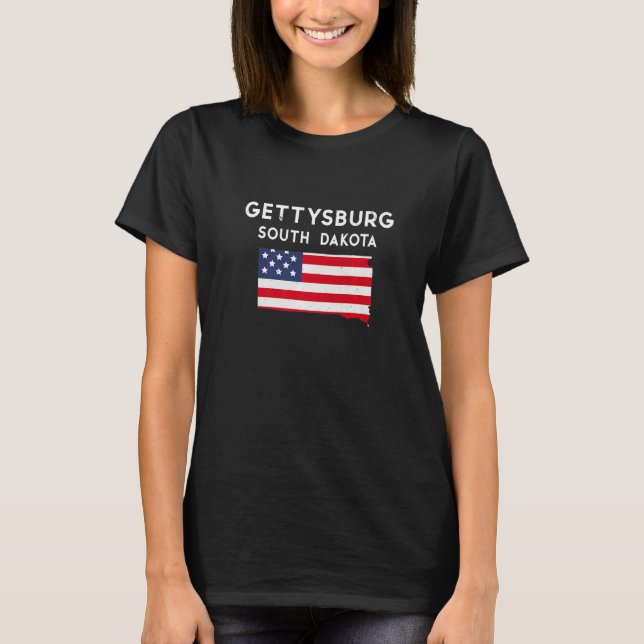 T-shirt Gettysburg Dakota du Sud États-Unis Amérique Voyag (Devant)
