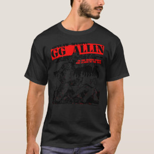 T-shirt GG Allin Outlaw Scum Vintage m Design Essentiel T-