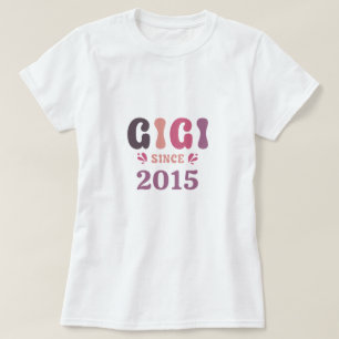 T-shirt Ggigi grand-mère personnalisée depuis le 20xx cade