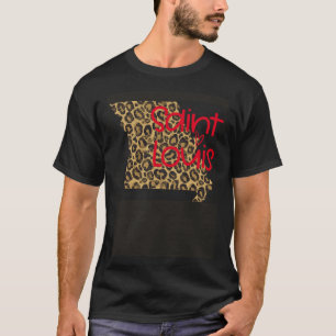 T-shirt GGT Leopard Poster de animal STL St Louis Missouri