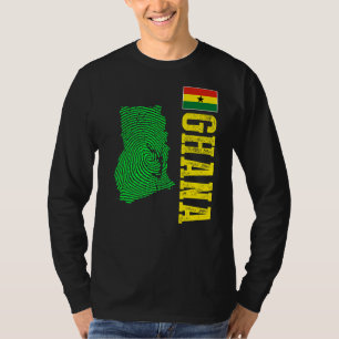 T-shirt Ghana Carte Ghana Indicateur Ghana