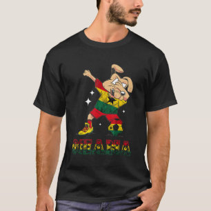 T-shirt Ghana Chien Ghana Drapeau Ghanese Pride Ghana Foot