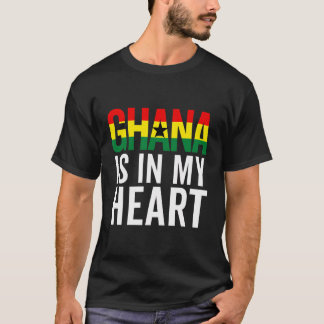 T-shirt Ghana Drapeau Hommes Femmes Fierté Racines Ghanéen