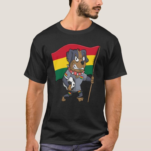 T-shirt Ghana Fan Dog (Devant)