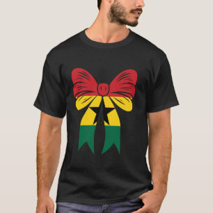 T-shirt Ghana Fille Coquette Nœud Mignon Ruban délicat Gha