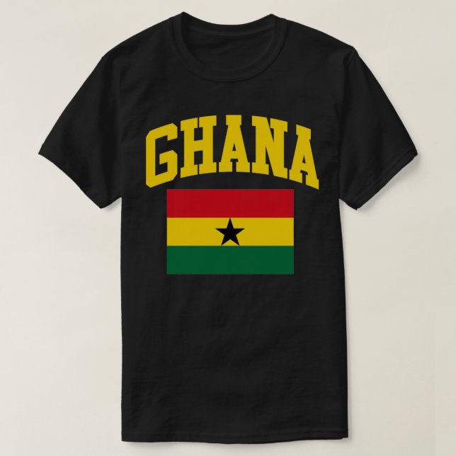 T-shirt Ghana Flag (Design devant)