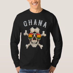 T-shirt Ghana Football Pirates Head Ghana Fan