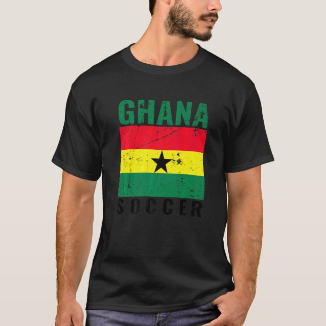 T-shirt Ghana Ghana Ghana Ghanaian Distressed Soccer Ghana (Devant)