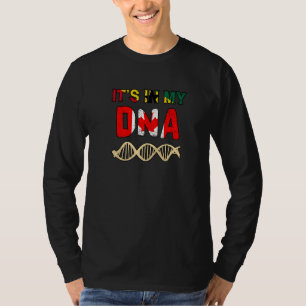 T-shirt Ghana Ghanéen Canada Canadien Drapeau Main ADN Mix