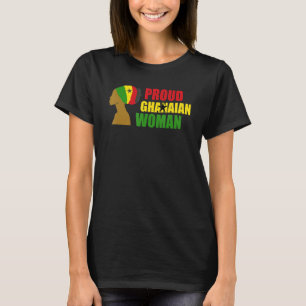 T-shirt Ghana Ghanéenne Afrique de l'Ouest Fière Princesse