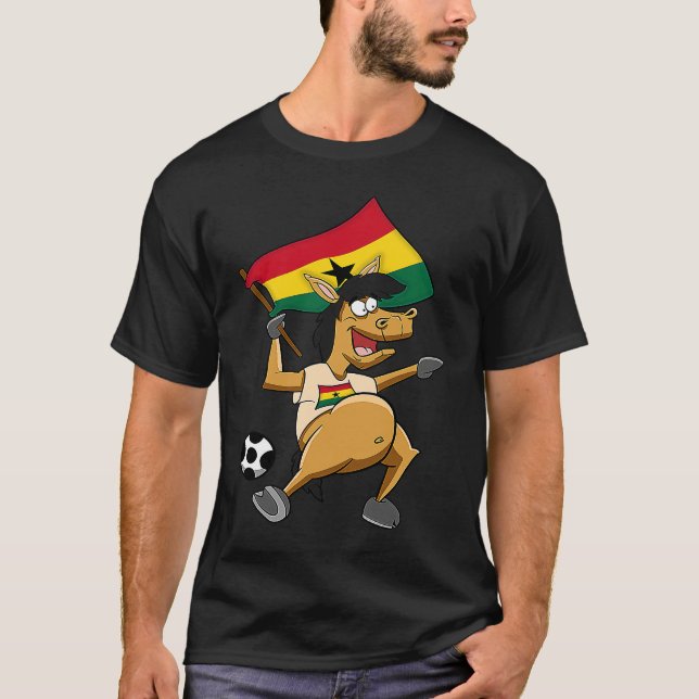 T-shirt Ghana Horse Fan (Devant)