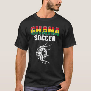 T-shirt Ghana Soccer Ball In Net But Ghanian Football Su