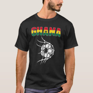 T-shirt Ghana Soccer Ball In Net But Soutenir Le Pied Ghan