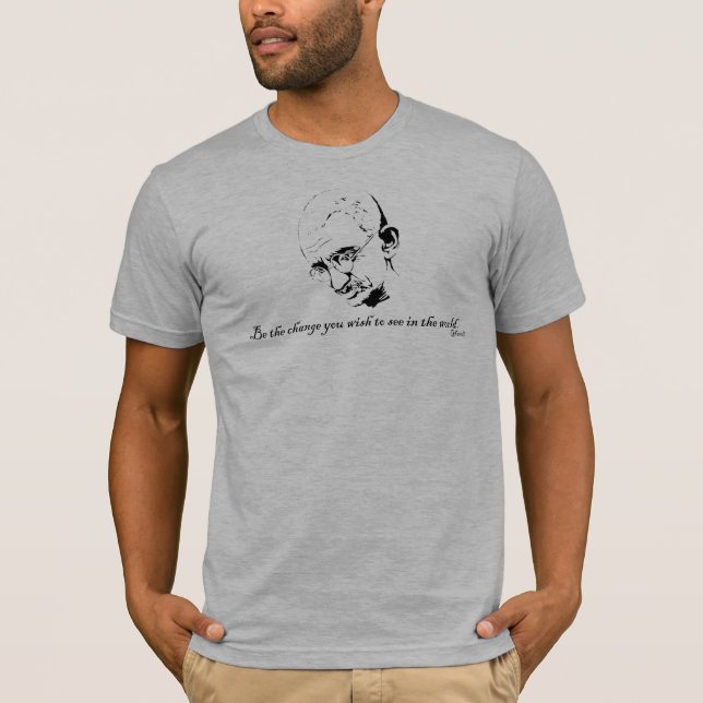 T-shirt ghandi, ghandi_mahatma [1] (Devant)