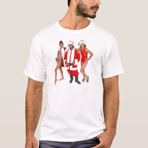 T-shirt Ghetto Père Noël et ses elfes du capot