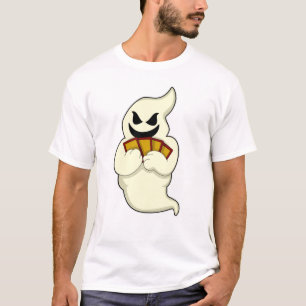 T-shirt Ghost at Poker avec cartes de Poker