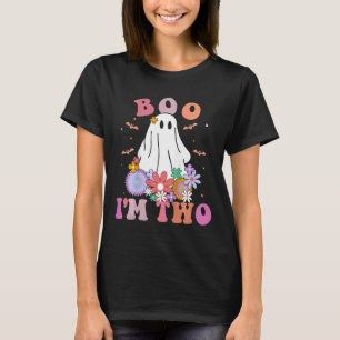 T-shirt Ghost Boo Je suis deux ans 2e anniversaire Enfants