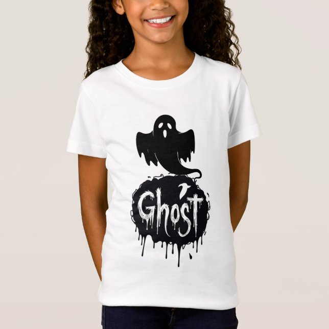 T-Shirt Ghost – Dark Horror Dripping Text Art (Devant)