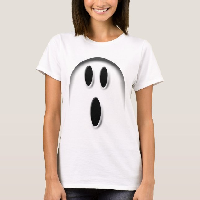 T-shirt Ghost Halloween blanc (Devant)