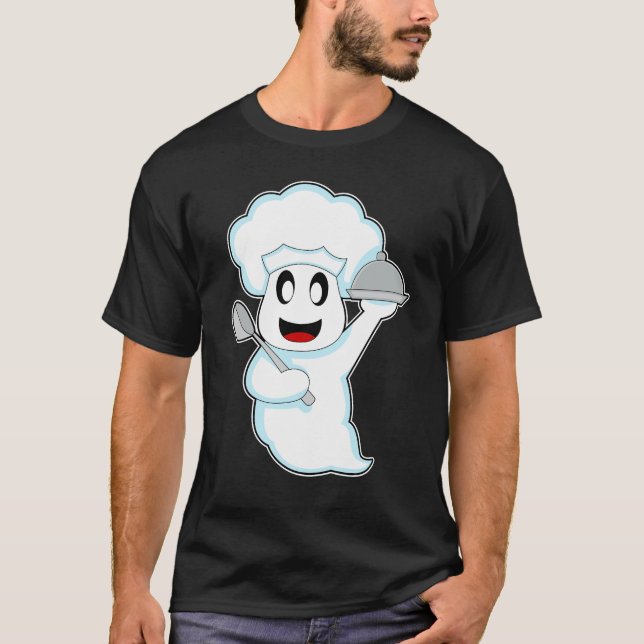 T-shirt Ghost Halloween Cook (Devant)