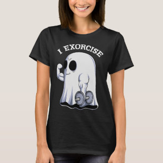 T-shirt Ghost I Exorcize Fun Gym Exercice entraînement Éff
