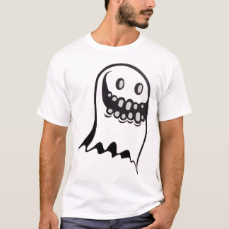 T-shirt Ghost Jaws Halloween Creepy Smile Design