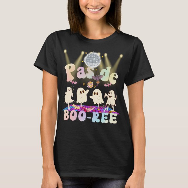 T-shirt GHOST Pas de BOO-rée Danseur de ballet Éffrayant H (Devant)
